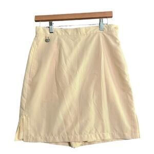 Liz Claiborne LIZGOLF Skort Womens Size 8 Light Yellow Tennis Pickleball Golf